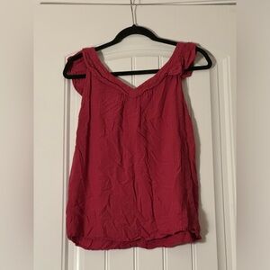 Hot pink Loft blouse